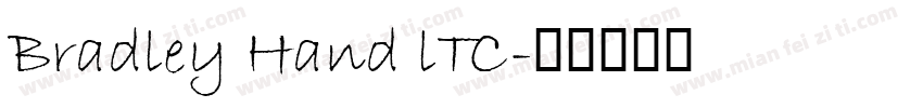 Bradley Hand lTC字体转换